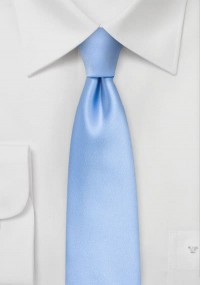 Effen smalle duivenblauwe stropdas