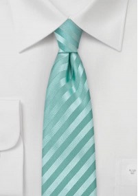 Schmale Krawatte einfarbig Streifen