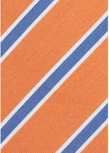 Businesskrawatte schmal geformt orange royal