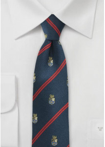 Stropdas voor mannen marineblauw...
