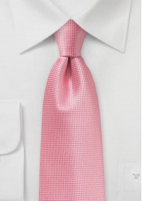 Businesskrawatte Gitter-Struktur rosa