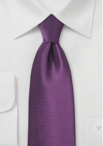 Heren stropdas in het paars met rasterpatroon