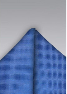 Pochet rasterpatroon blauw
