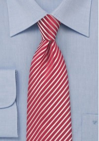 Krawatte Streifenstruktur rot