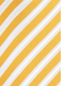 Businesskrawatte Business-Streifen gelb weiß