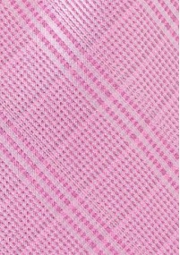 Auffallende Krawatte Linienkaro pink