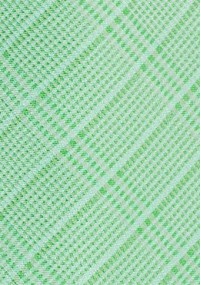 Auffallende Krawatte Linienkaro blassgrün