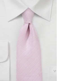Stylische Herrenkrawatte Linienkaro rosa