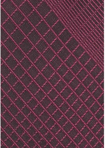 Kravatte geometrisches Dekor weinrot