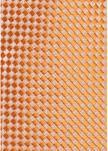 Businesskrawatte geometrische Struktur orange