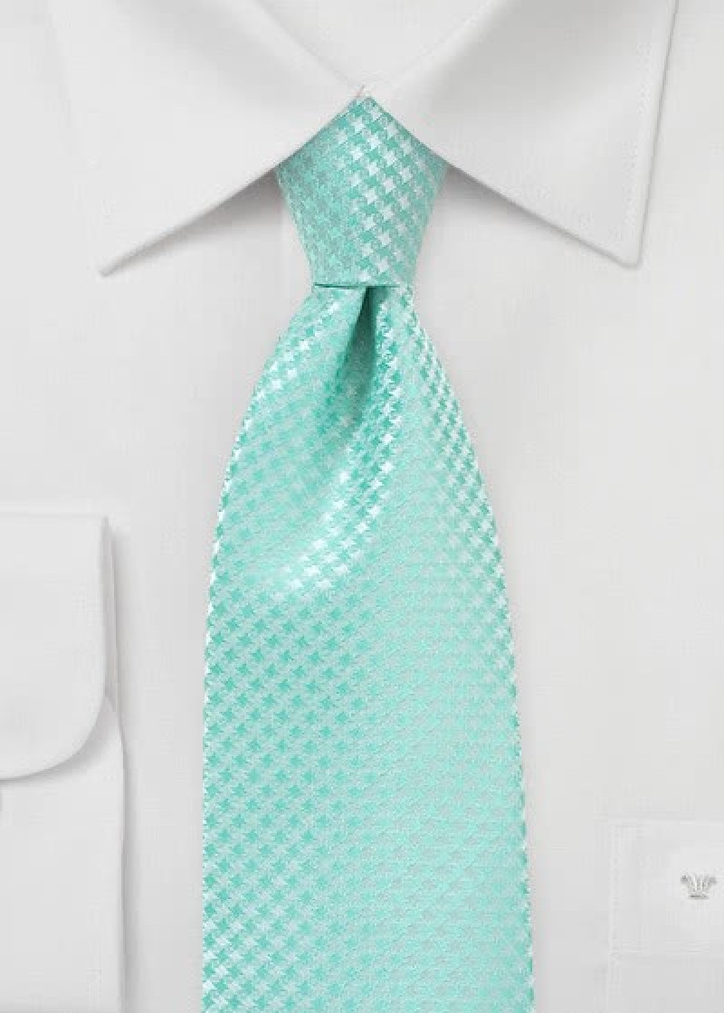 Herenstropdas rooster-oppervlak turquoise