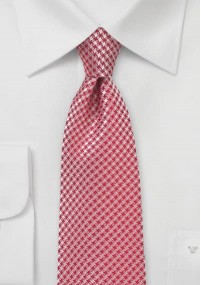Rode stropdas met wafelstruktuur