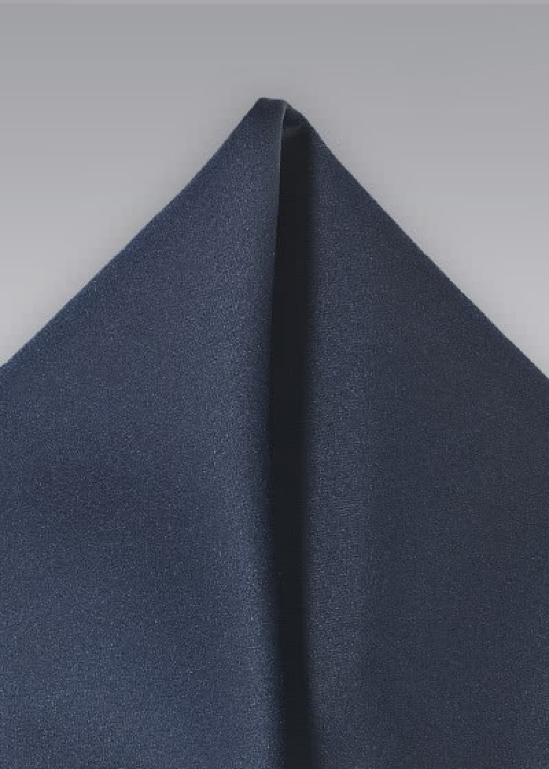 Pochet microfiber marineblauw