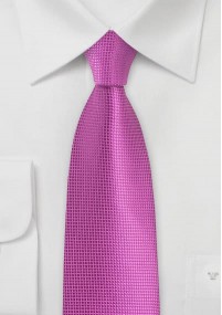 Krawatte unifarben magenta Struktur