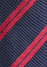 Krawatte Streifendessin navy rot