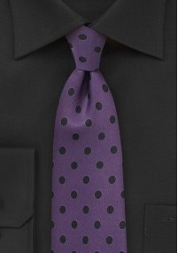 Zakelijke stropdas met grof violetpatroon...