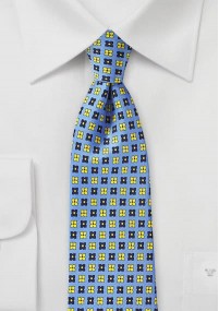Krawatte himmelblau floral