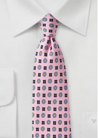 Krawatte Ornamenturen rosa