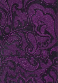 Markante Krawatte im Paisley-Look violett
