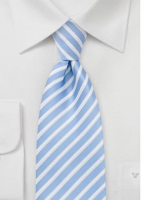 Krawatte Jungens Streifendesign himmelblau