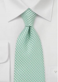 Krawatte Kinder Gitter-Dessin blassgrün