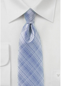Opvallende stropdas structuur blauw