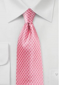 Krawatte Waffel- Design pink Retro