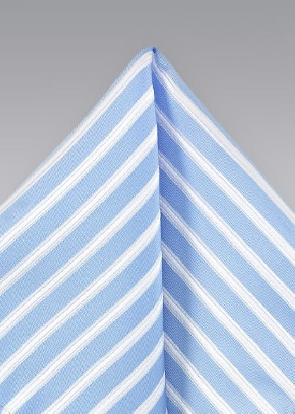 Ziertuch himmelblau Linien