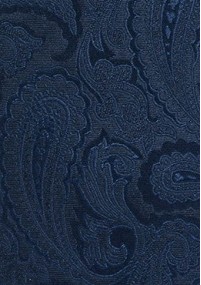 Sicherheits-Krawatte Paisley-Motiv dunkelblau