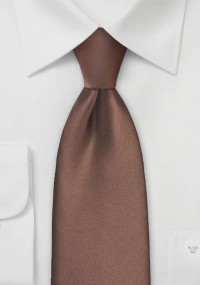 XXL-Krawatte braun Poly-Faser