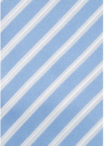XXL-Kravatte Streifendessin taubenblau weiß