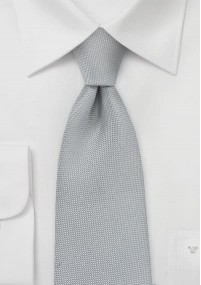 XXL-Zakelijke stropdas structuur zilver