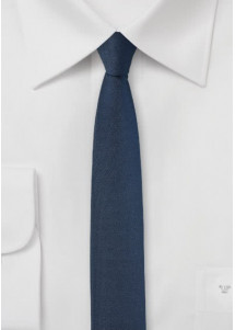 Stropdas extra smal nachtblauw