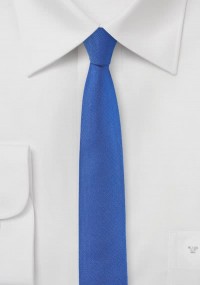 Zakelijke stropdas extra slank blauw