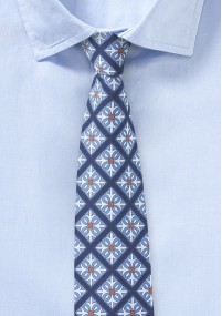 Hemelsblauwe stropdas met plaid tegelpatroon
