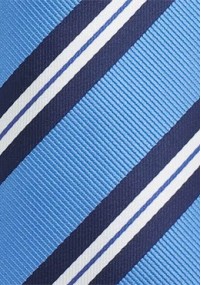 Krawatte Überlänge taubenblau weiß