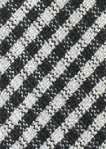 Krawatte karogemustert asphaltschwarz weiß mit Wolle