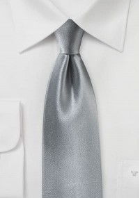 Zakelijke stropdas satijnglans grijs