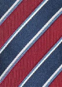 Stylische Krawatte Streifen rot dunkelblau