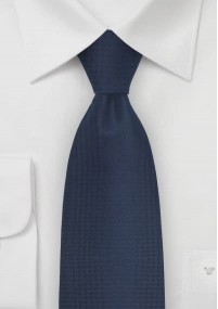 Zakelijke stropdas gestructureerd navy blauw