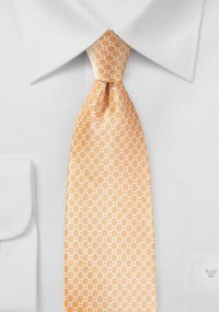 Zakelijke stropdas wafelpatroon retro zalm