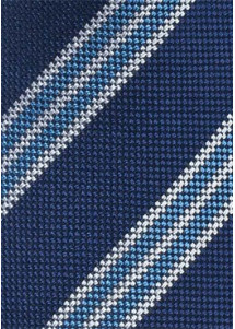 Kravatte klassisch streifig blau