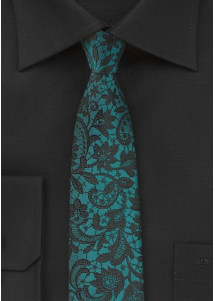 Stropdas mozaikstijl turquoise