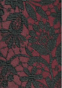 Krawatte Mosaik-Design weinrot