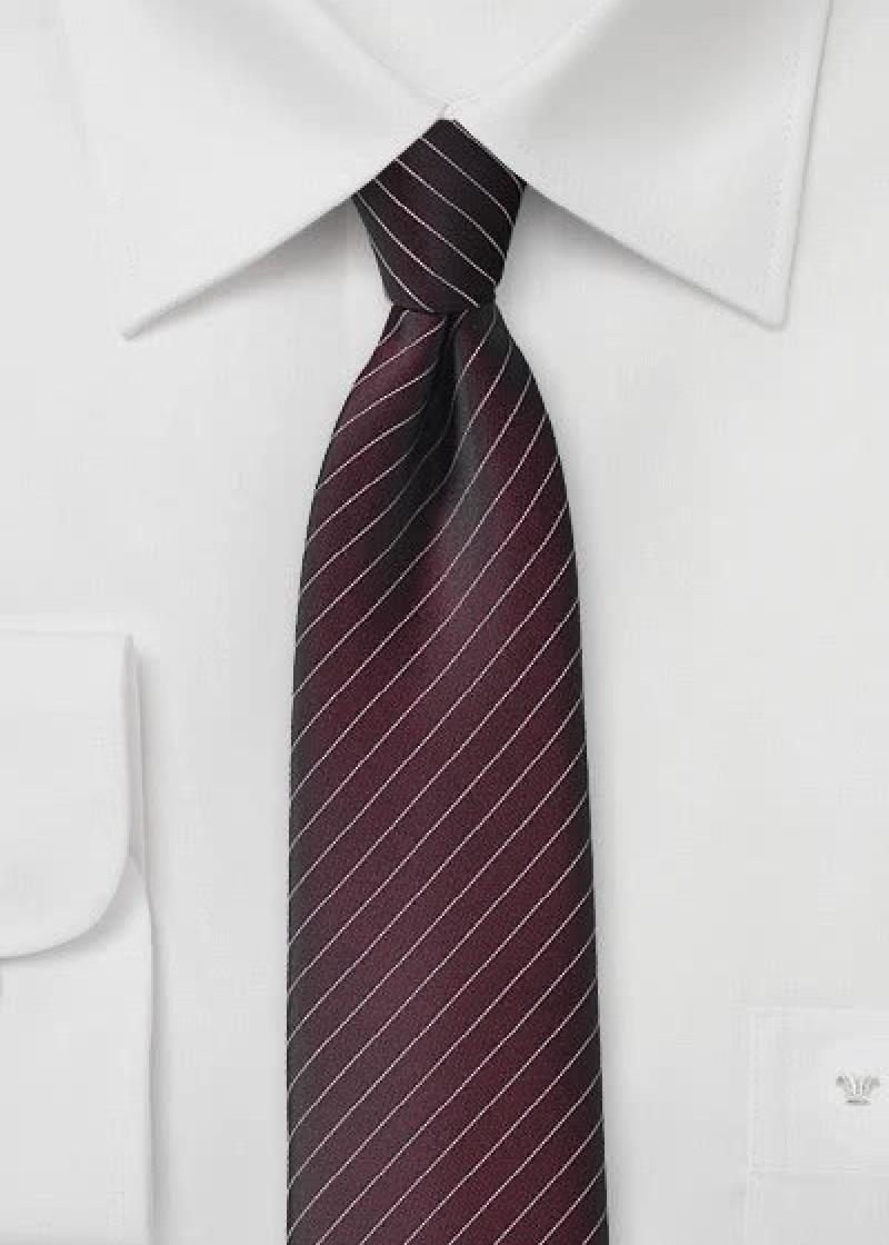 Stropdas rood-bruin