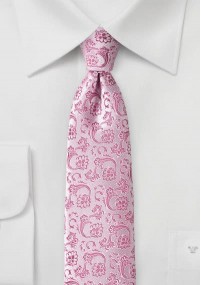 Twijgen-stropdas lichtrose pinkkleuren