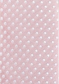 Kravatte schmal geformt  rosa getupft