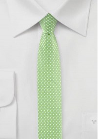 Zakelijke stropdas met slanke, lichtgroene...