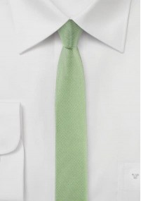 Heren stropdas extra smal lichtgroen