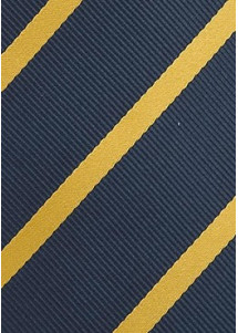 XXL-Krawatte Streifendessin navyblau gelb